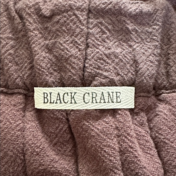 Black Crane Quilted Skirt in Plum Sz L - Picture 6 of 16